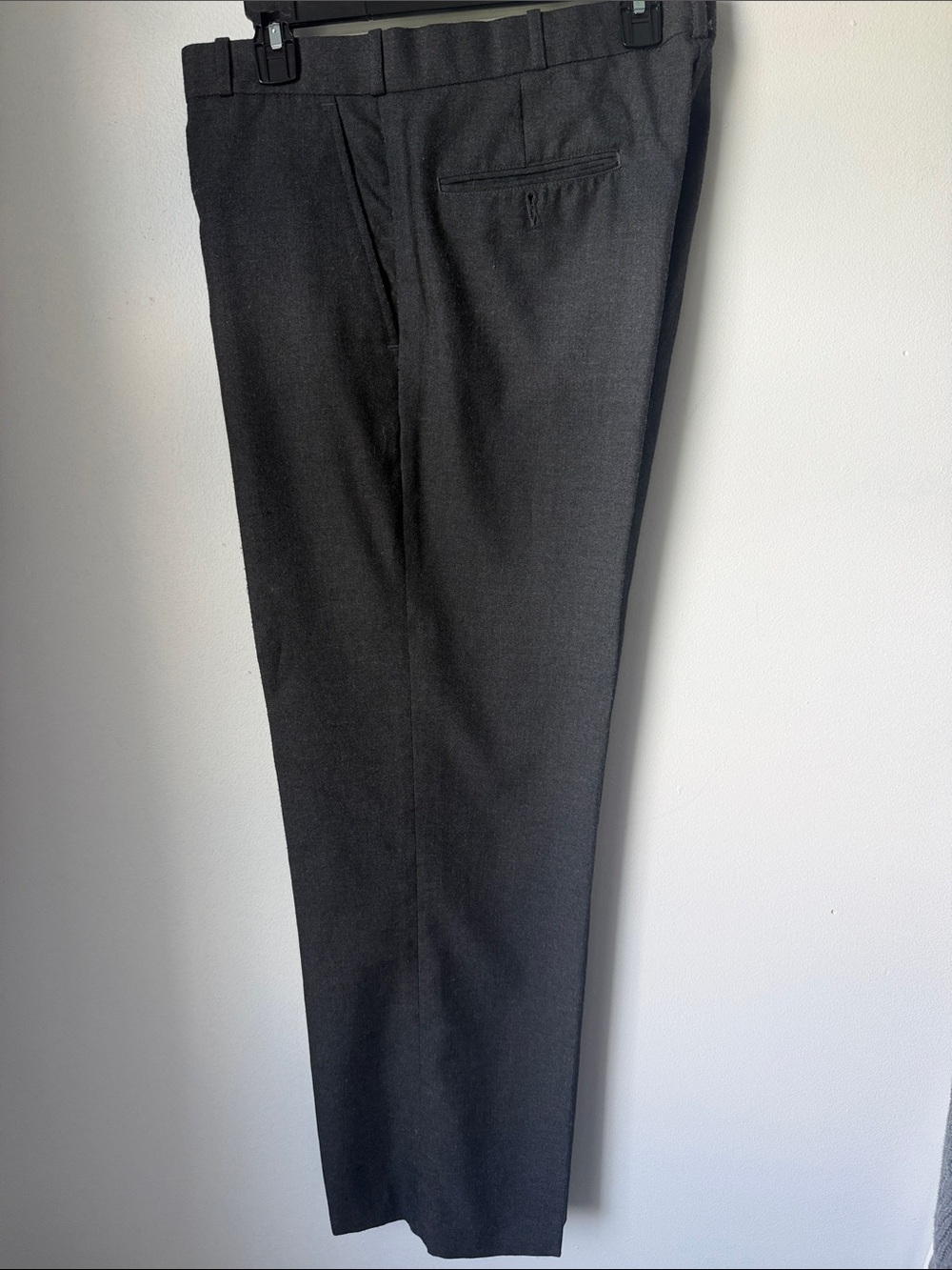 Men's Tailored Black Dress Pants - Classic Straight Fit SZ 36w-30
